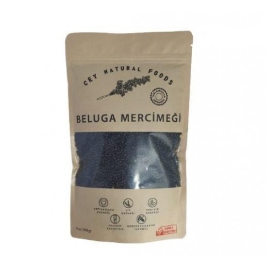 Cey Natural Foods Organik Beluga Mercimeği 500 gr