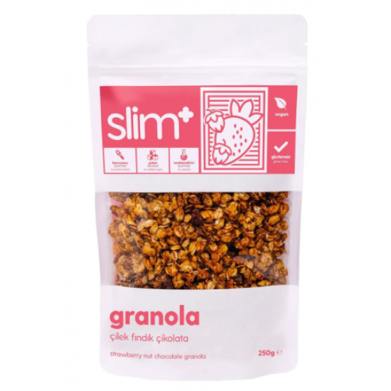 Slimplus Çilek Fındık Glutensiz Granola 250gr