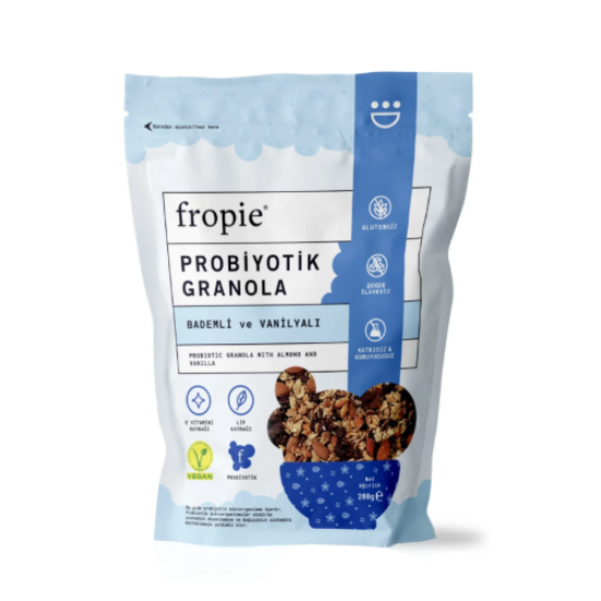 Fropie Probiyotik Granola - Badem & Vanilya 200 gr