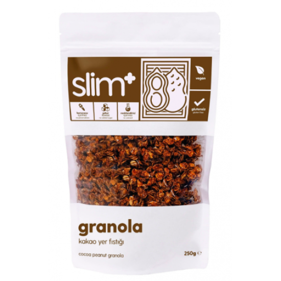 Slimplus Kakao Yer Fıstığı Glutensiz Granola 250gr