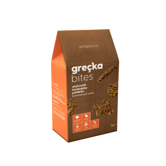 Slimplus Glutensiz Greçka Bites 75G - Karabuğday Patlağı