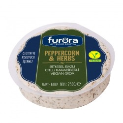 Furora Peppercorn - Herbs - Vegan Tane Karabiberli Peynir Furora Peppercorn - Herbs - Vegan Tane Karabiberli Peynir